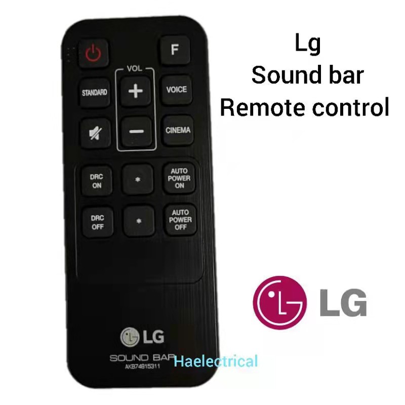 LG SoundBar Remote Control AKB74815311 (Selected Model) LAS454B S55A3D