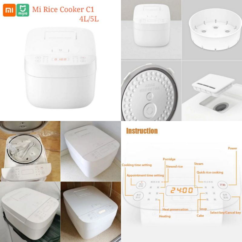 Xiaomi Mi Electric Rice Cooker C1 4L Capacity Automatic Adjustable