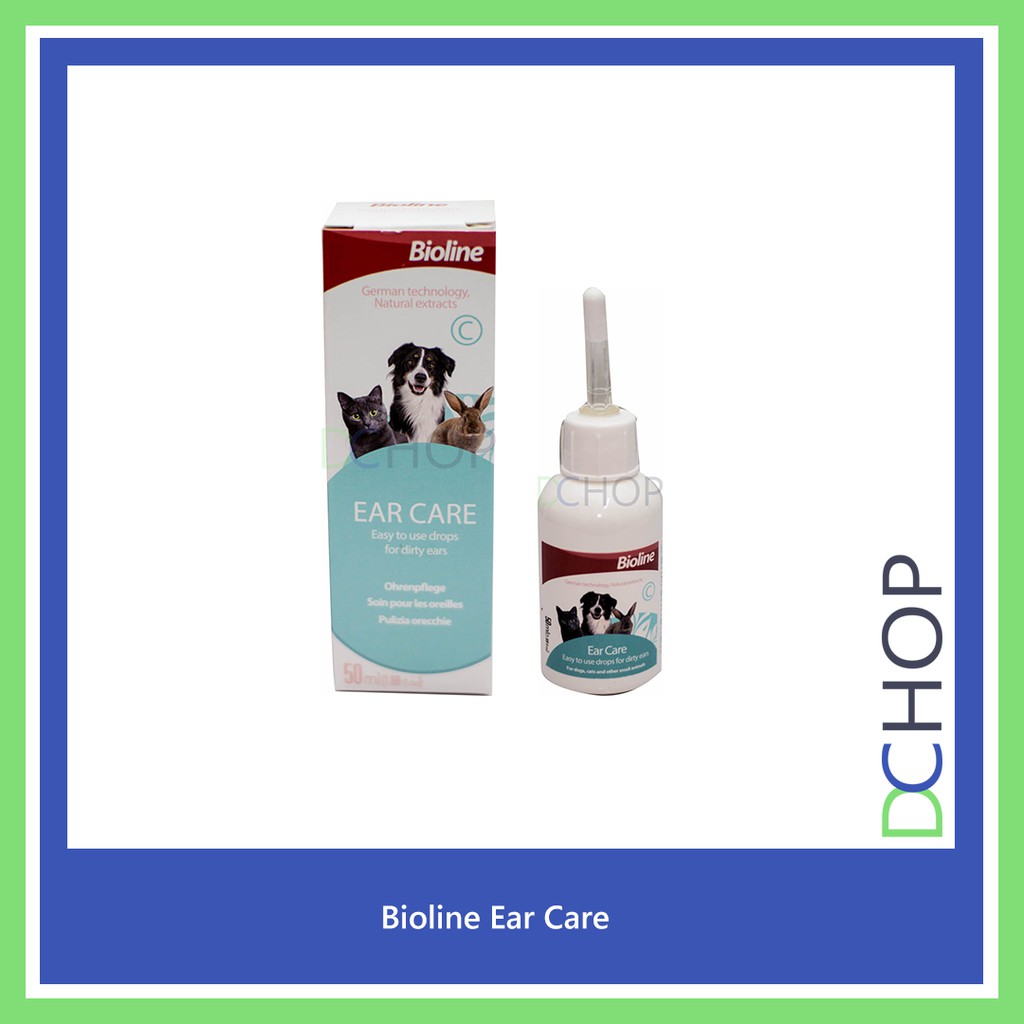 Bioline Ear Care Treatment 50ml For Dogs And Cats dchop Shopee