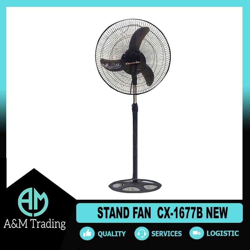 Stand Fan Electric Fan Centrix 16 inches 3 Banana Blade CX1677B