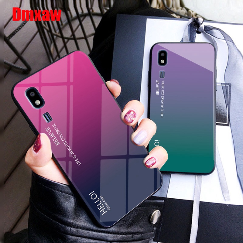 Samsung Galaxy A2 Core A20e Case Gradient Glass Frame