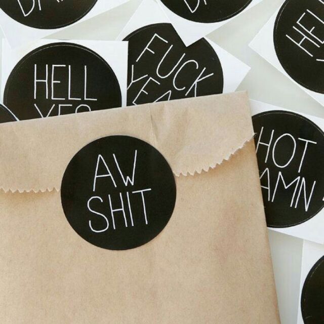 Personalized sticker seal on paper bags and Labels Shopee Philippines