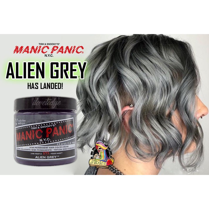 Alien Grey Manic Panic SemiPermanent Gray Hair Dye ilovetodye