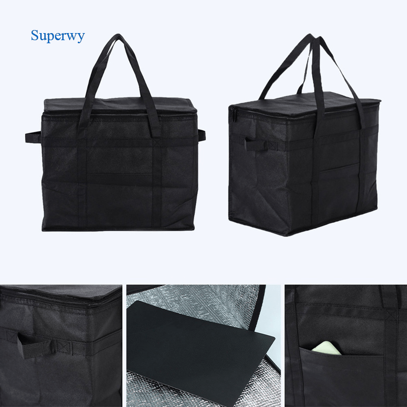 Superwy New Extra Large Insulated Catering Bag Thermal Take Away Home Deliveries Food Bags