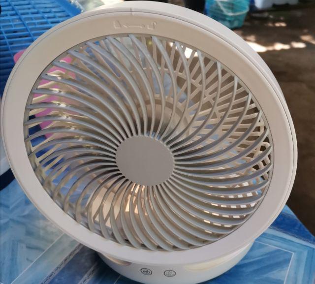 Circular USB Desktop Foldable Fan 90 Degree Rotation 4 Tuning Speed