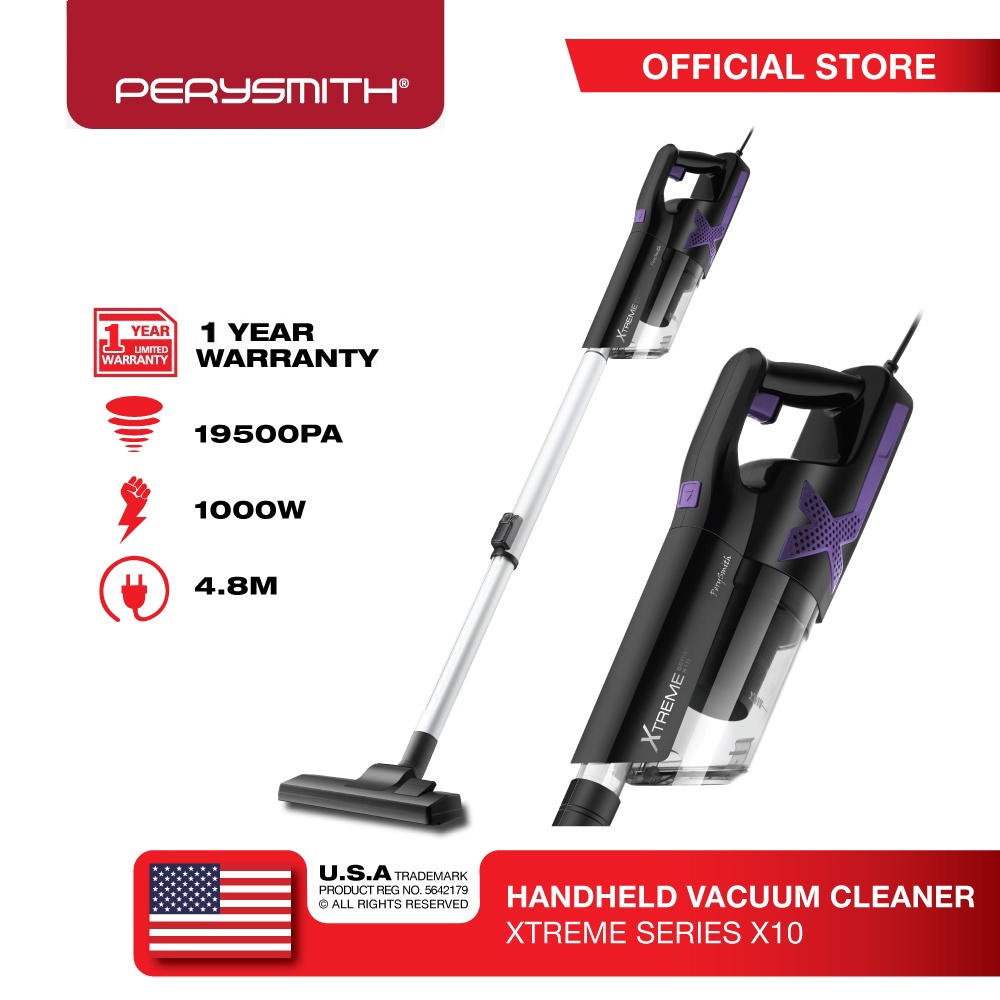 PerySmith Vacuum Cleaner Corded/Cordless Handheld Vacuum PS7000/X10 & Dust Mite VC V10/V20