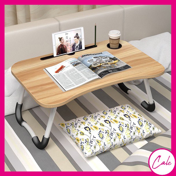 Foldable Laptop Table, Superjare Bed Desk, Breakfast