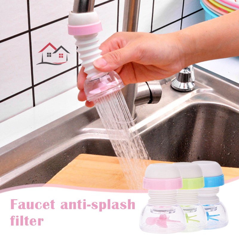 Kglg 360 Adjustable Flexible Kitchen Faucet Tap Extender Faucet Save Water Splash Proof Water