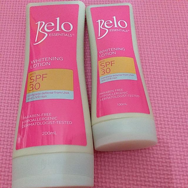 Belo Essentials whitening Lotion with spf 30 Shopee