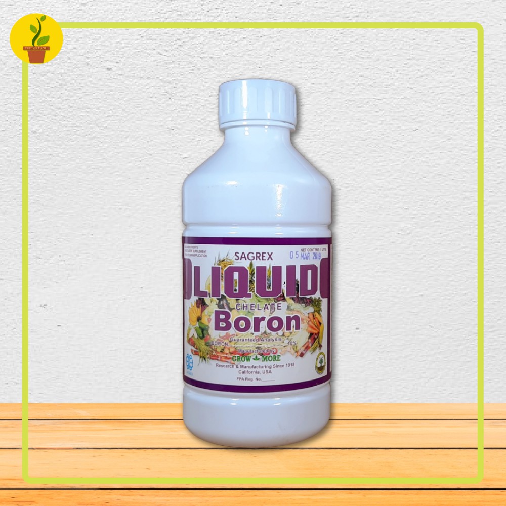 Liquid Boron Chelate Fertilizer (Boron 10) [1,000 ML.] Grow More By