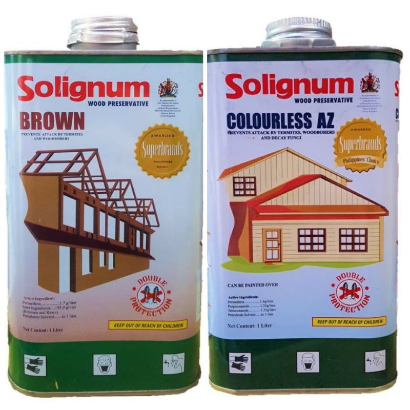 1Liter Solignum Clear / Brown Wood Preservative Shopee Philippines