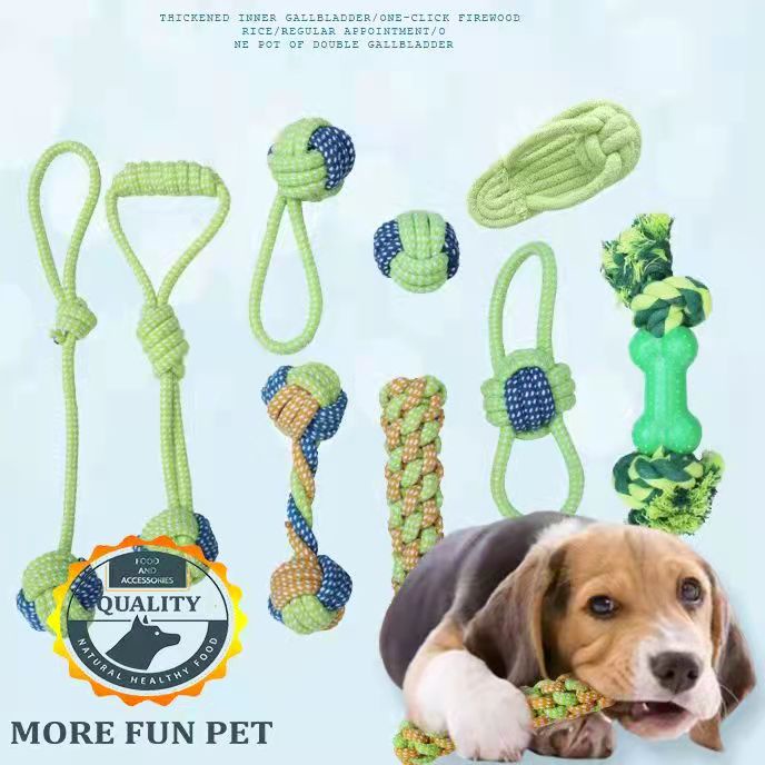 Dog toys Dogs Chew Teeth Clean toys Grinding Teeth Playing Cotton Rope