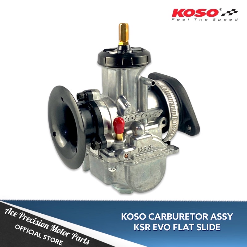 KOSO CARBURETOR ASSY FLAT KSR EVO WITH FUNNEL Shopee Philippines