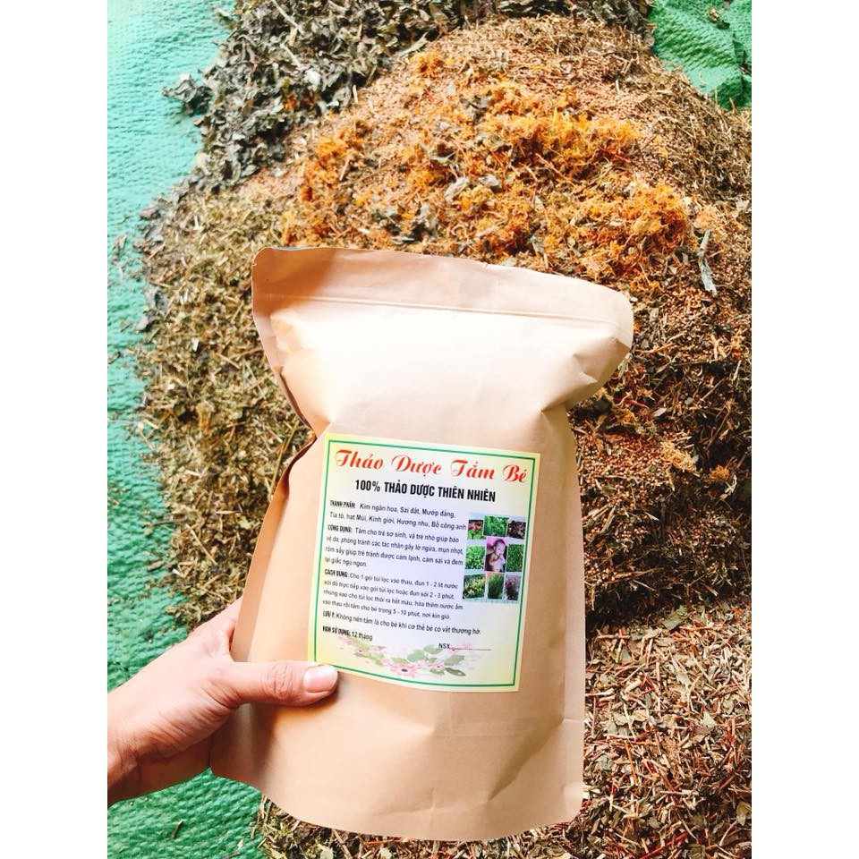 Herbal baby shower filter bag Bath herbs to reduce rash, itching, skin