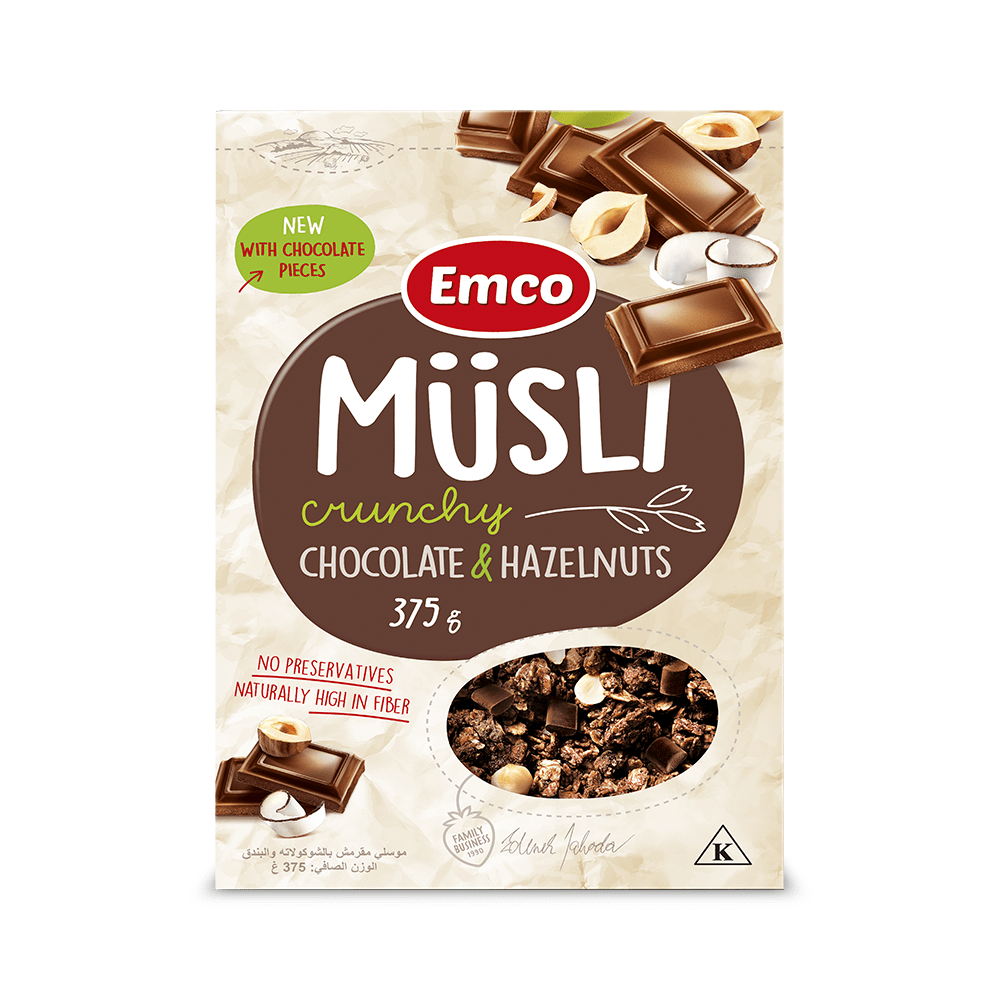 Emco Crunchy Müsli with Chocolate and Hazelnuts 375g Shopee Philippines
