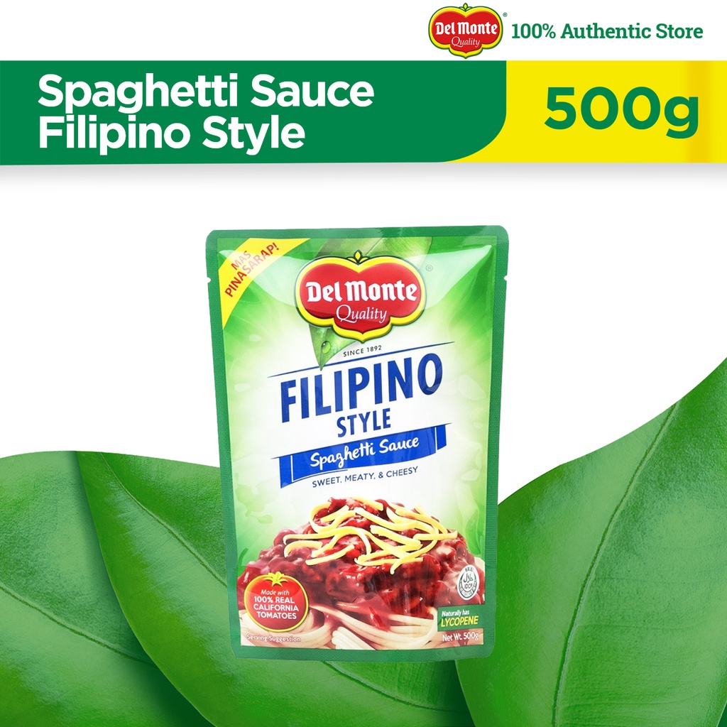 DEL MONTE Filipino Style Spaghetti Sauce the No. 1 Spaghetti Sauce in