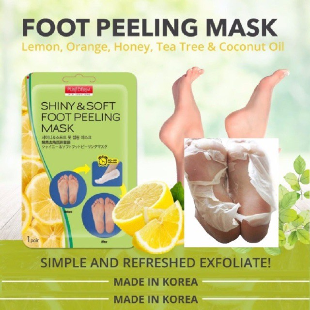 Purederm Shiny Soft Foot Peeling Mask Shopee Philippines