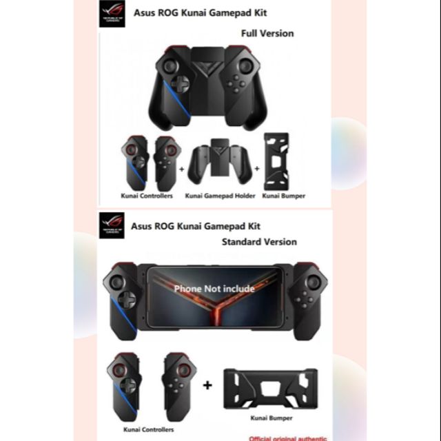 Asus ROG Phone 2 Kunai Gamepad Kit Dual Control Grip Joystick