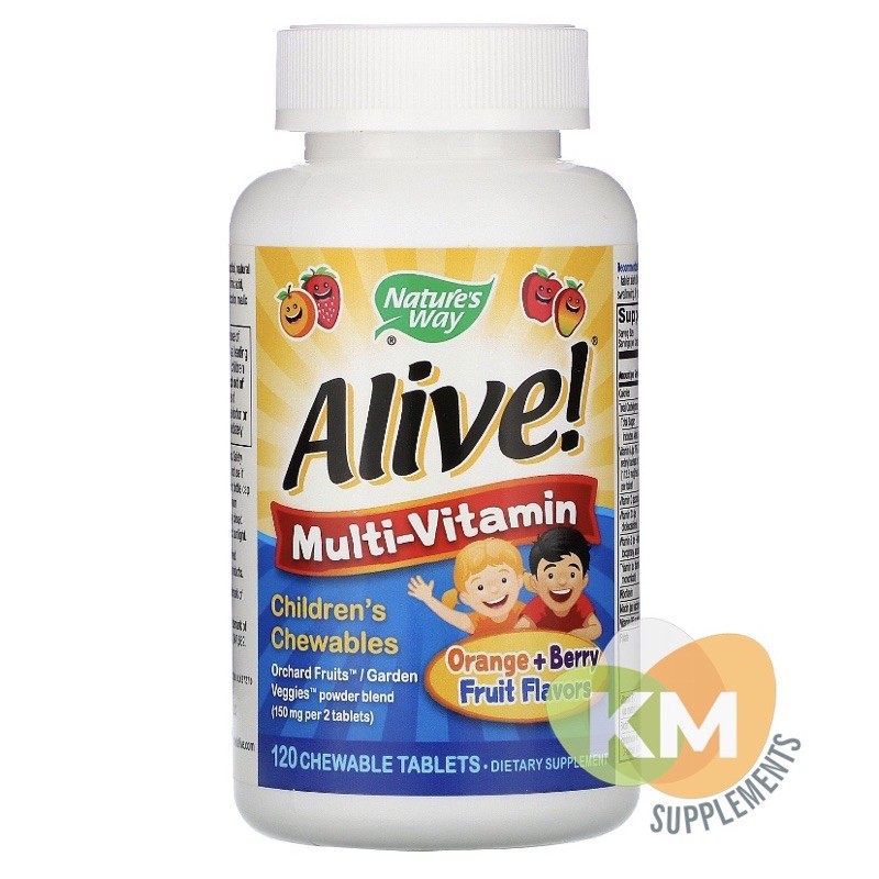 Alive Childrens Multivitamins, 120 chewable tablets Shopee Philippines