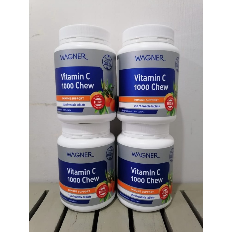 Wagner Vitamin C 1000mg Chewables 250 tablets // Expiry April 2024 Shopee Philippines