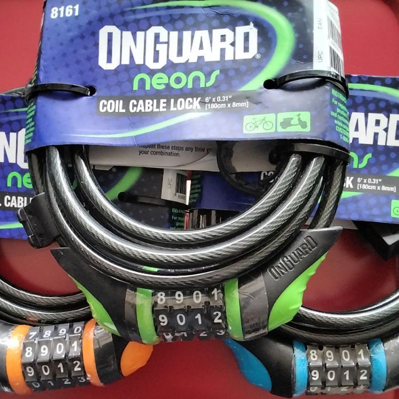 ONGUARD NEONS Coil Cable Lock Shopee Philippines