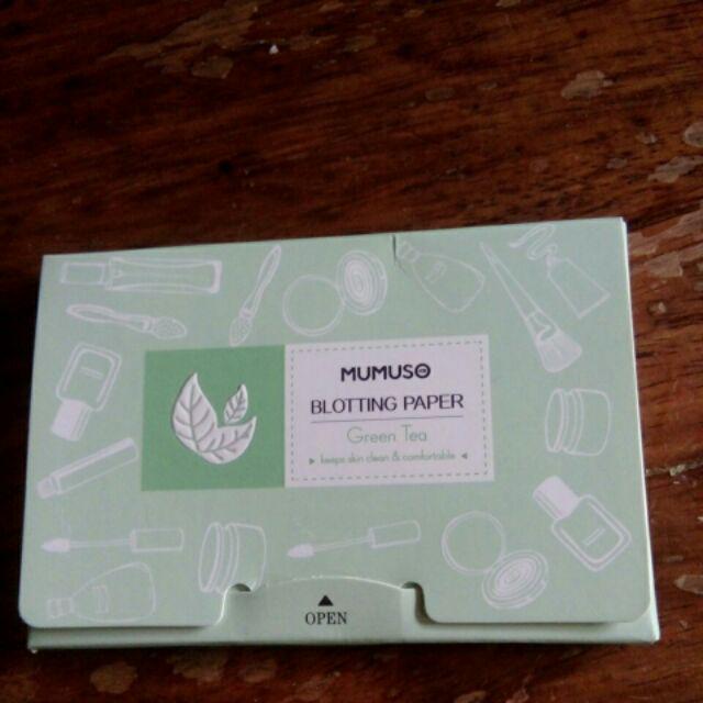 Mumuso Oil Facial Blotting Paper Shopee Philippines