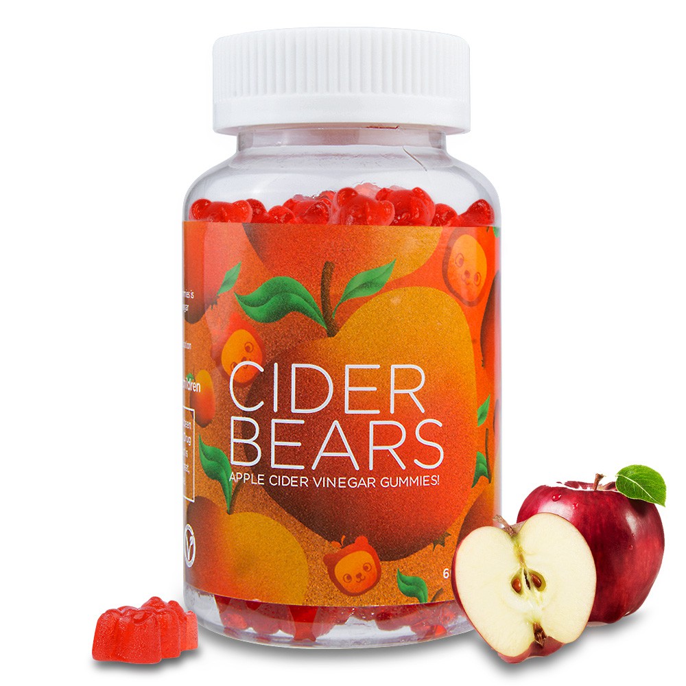 Cider Bears Apple Cider Vinegar ACV with the Mother Gummy Organic
