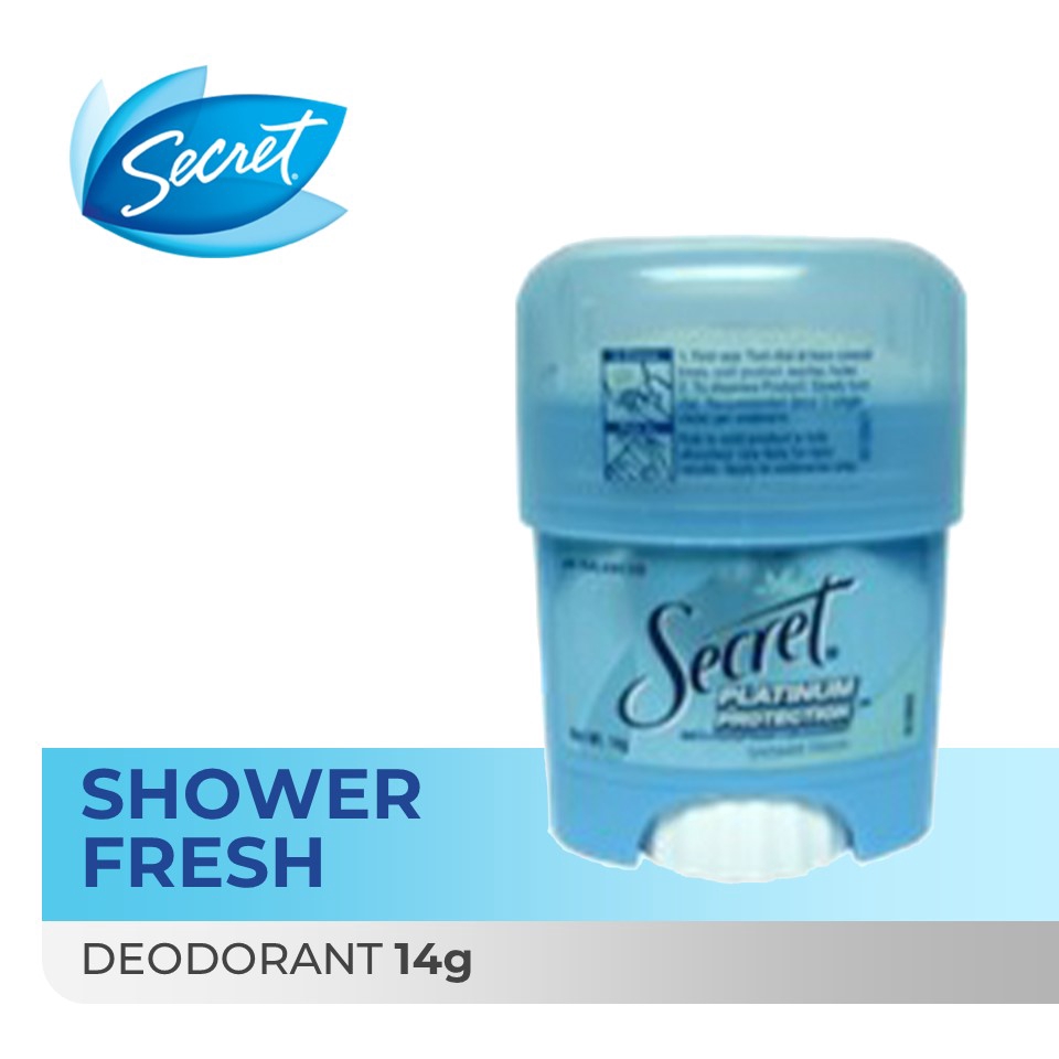 Secret Deodorant Platinum Cream Shower Fresh (14g) Shopee Philippines