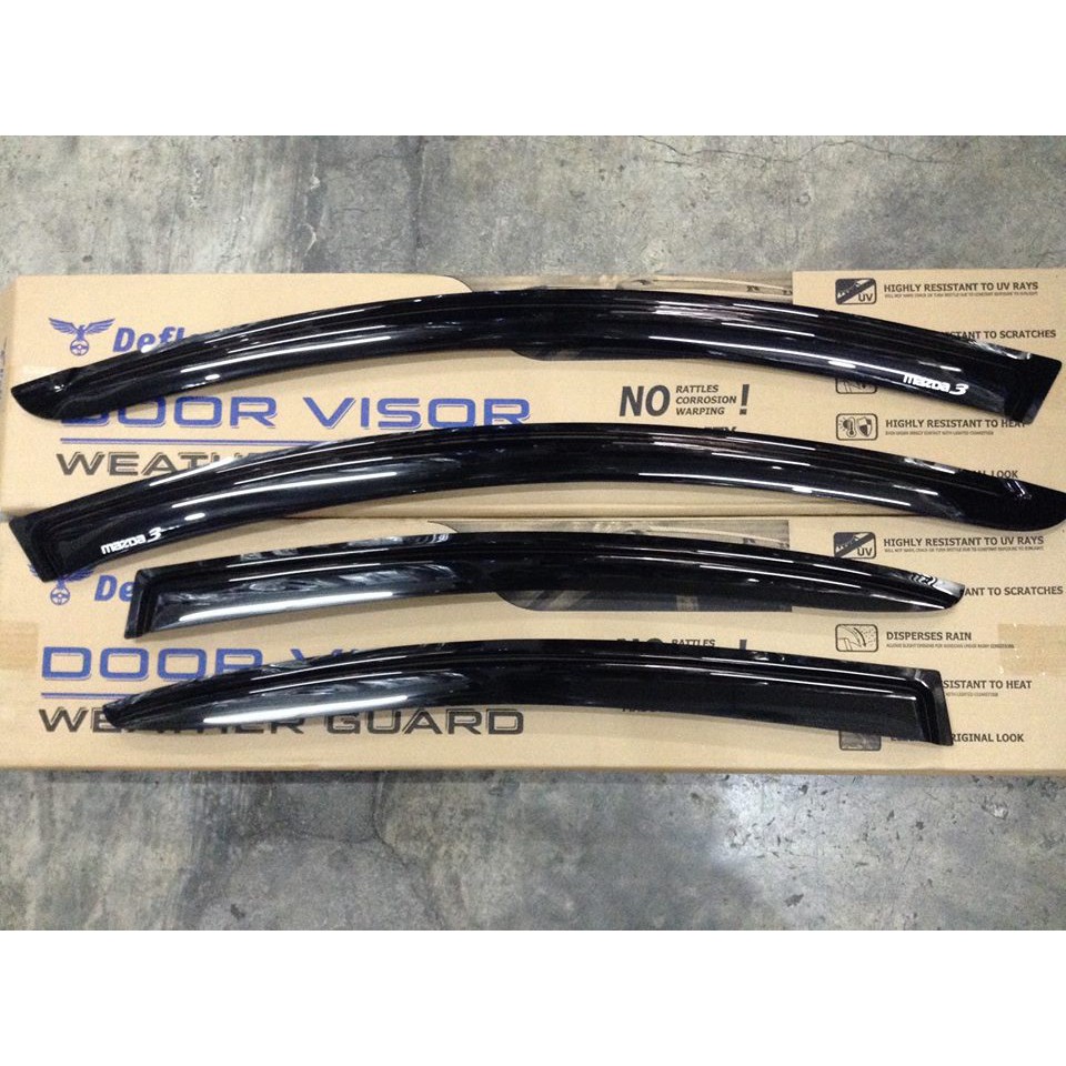 Mazda3 20092012 Rain Visor Rain Guard Window Visor (Black) Shopee