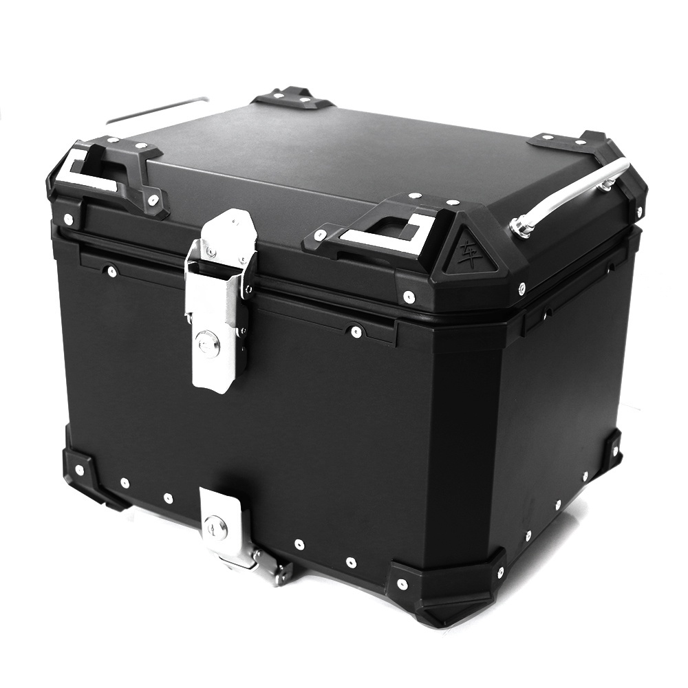 Motorcycle 45L Aluminum Alloy Top Tail Motorcycle Storage Case Tail Box