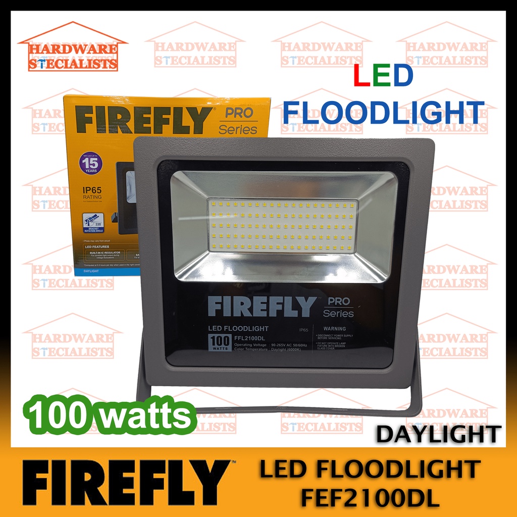 Firefly LED Floodlight 100 Watts FFL2100DL Original Authentic Shopee