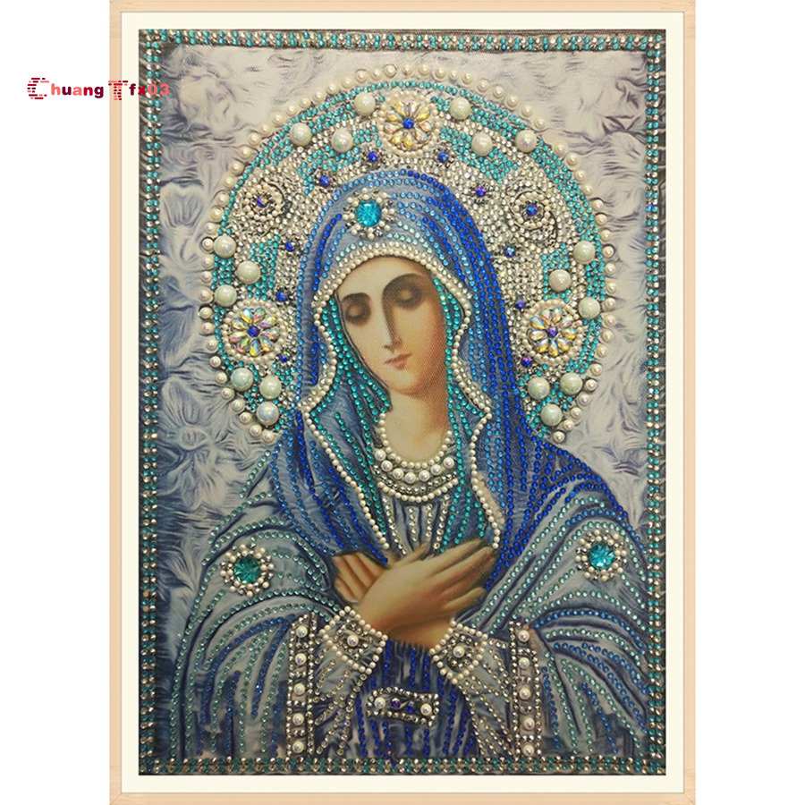 5D Diy Painting Diamond Embroidery Religious Special Shaped Diamond