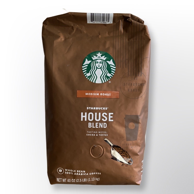Starbucks House Blend Wholebeans Cocoa and Toffee Medium Roast 100