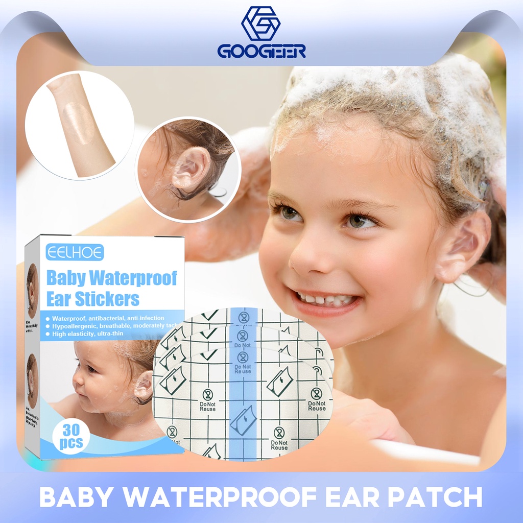EELHOE Baby Waterproof Ear Patch Swimming Bath Shampoo Waterproof