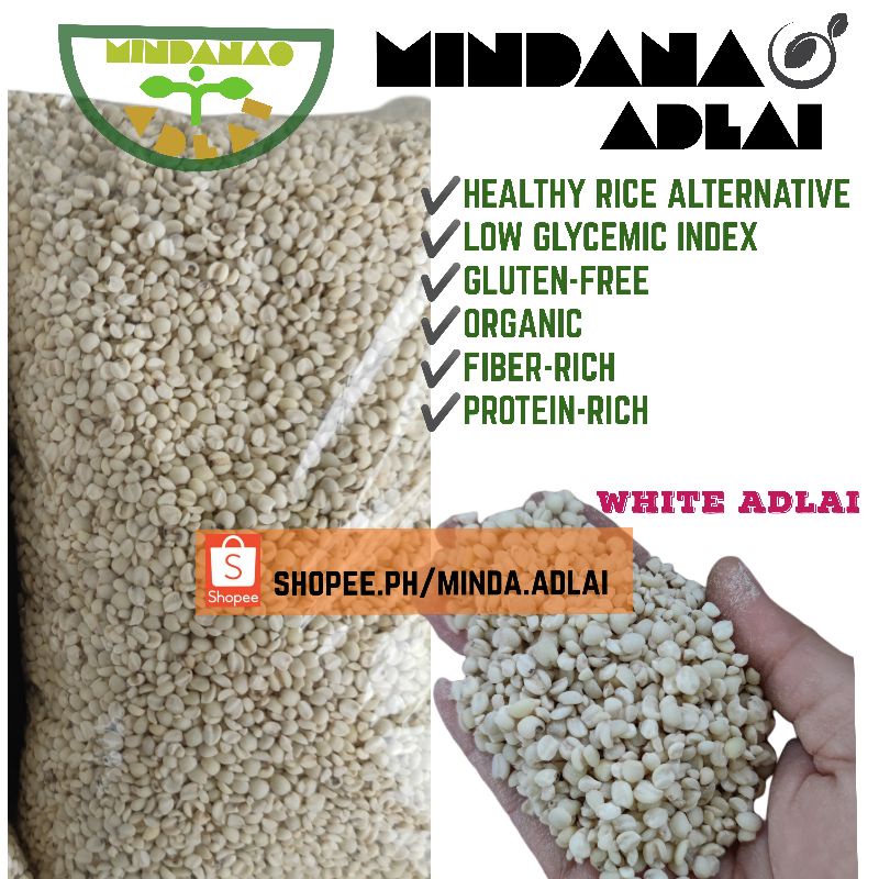 Pure Organic Adlai Rice from Bukidnon Mindanao 10 kilo pack Shopee