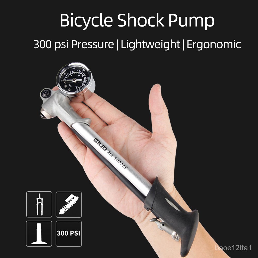 GIYO GS02D Foldable 300psi Highpressure Bike Air Shock Pump with
