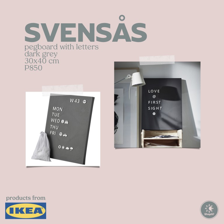 IKEA Svensas Peg board Letters Shopee Philippines