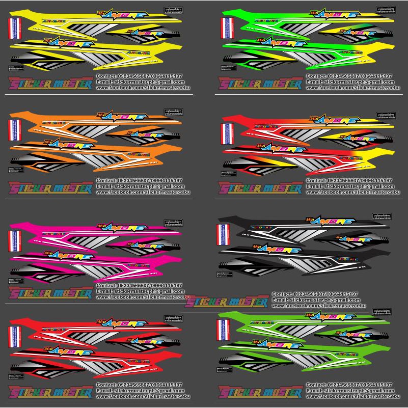 Yamaha Mio Amore Decals Shopee Philippines