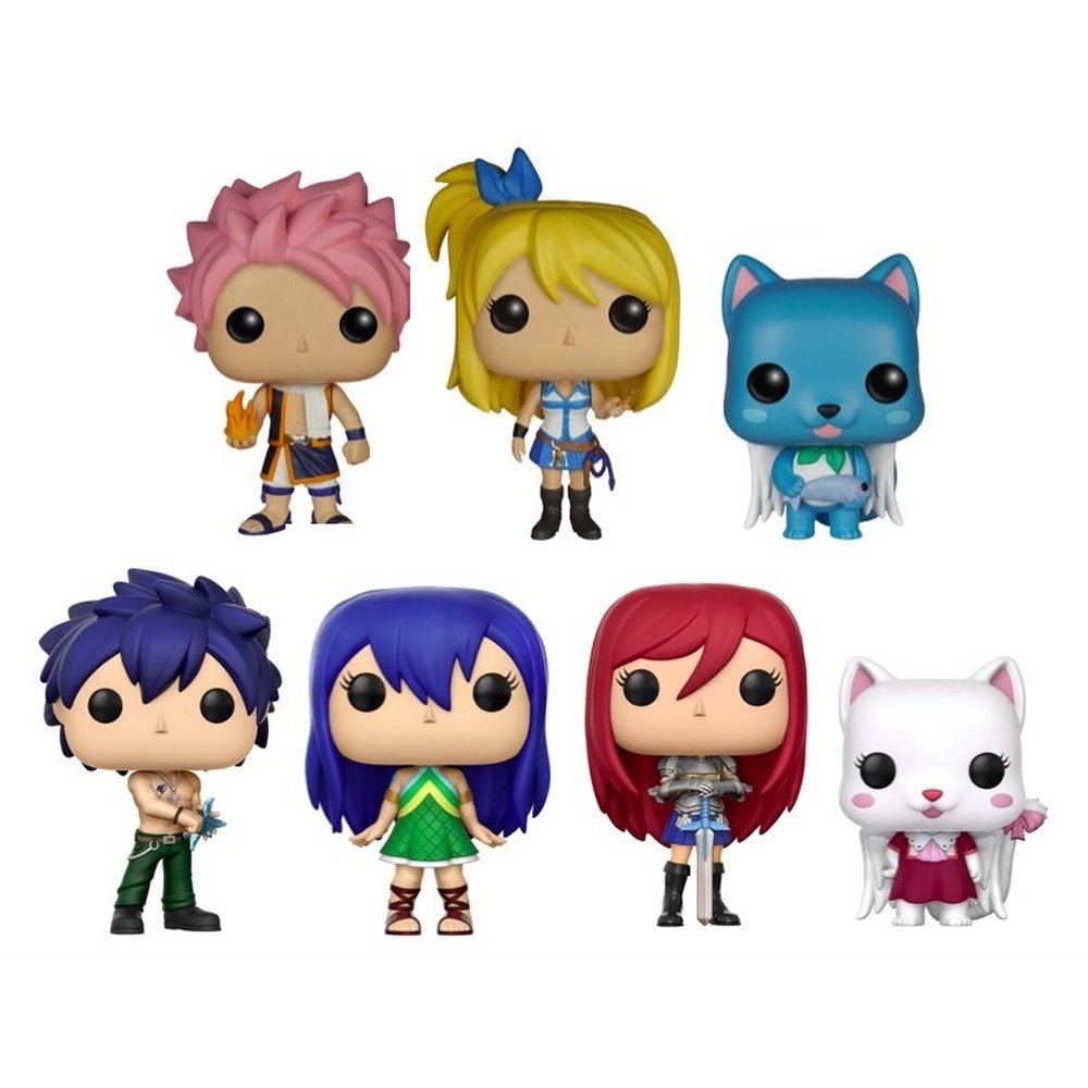 Funko POP Fairy Tail Natsu Lucy Happy Gray Wendy Erza Carla Shopee