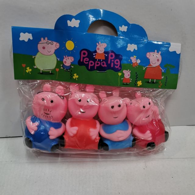 4 in 1 Peppa Pig Squishy Family Pig Kids Toys Gift Ideas Shopee