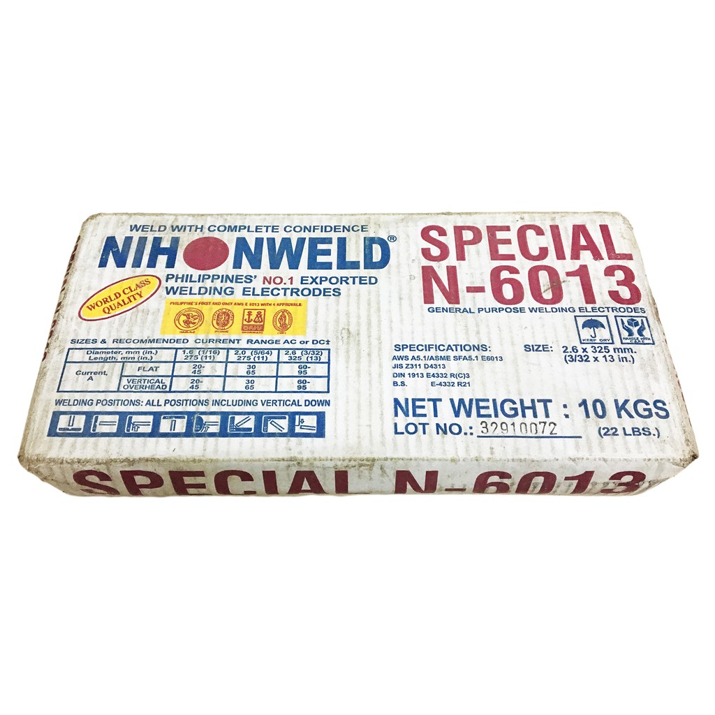 Nihonweld welding rod 6013 3/32" special ( TINGI 1 KILO ) Shopee