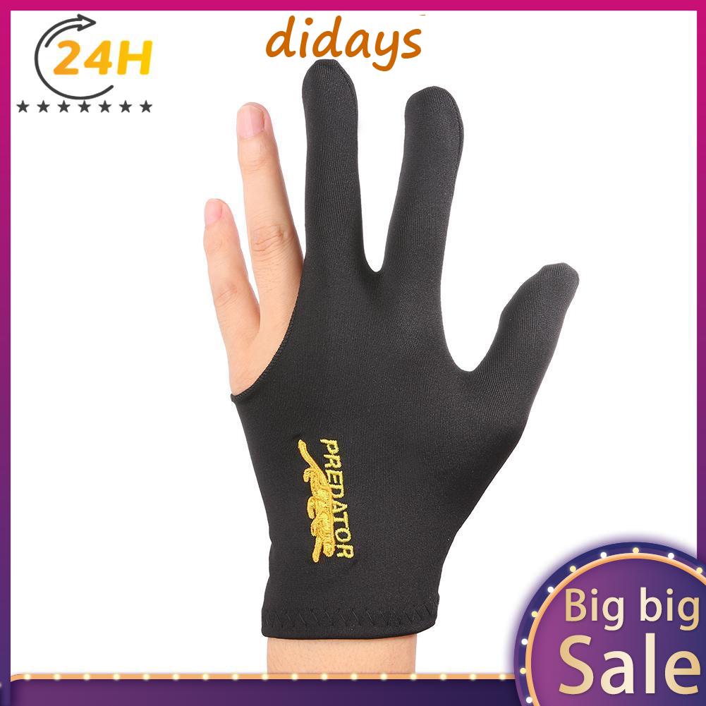 Snooker Billiard Glove Embroidery Billard Gloves Left Hand Three Finger