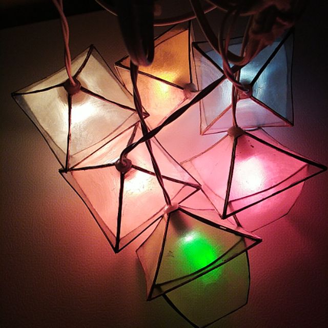 Authentic capiz bahay kubo in series lights Shopee Philippines