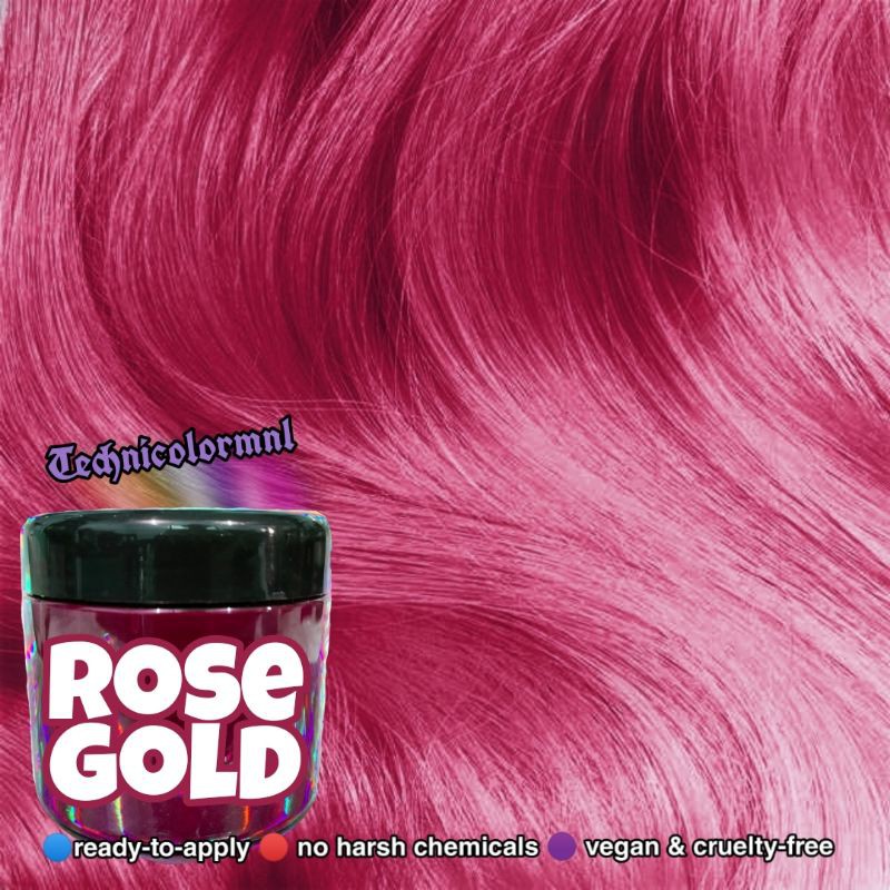 Technicolor Hair Rose Gold Semi Permanent Hair Dye Shopee Philippines