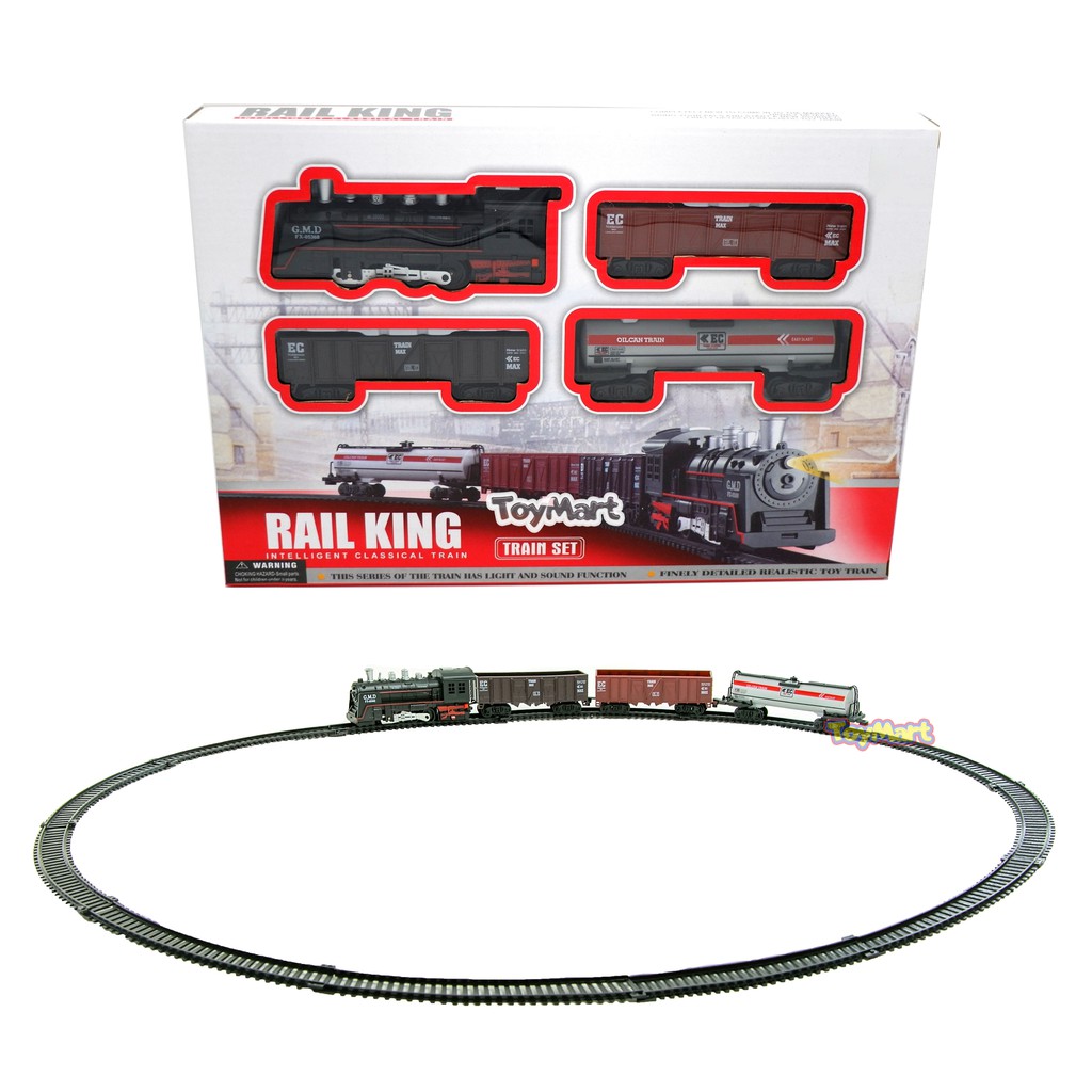 Rail King Simulation Classical Train Set w/ Track Battery Operated Toy