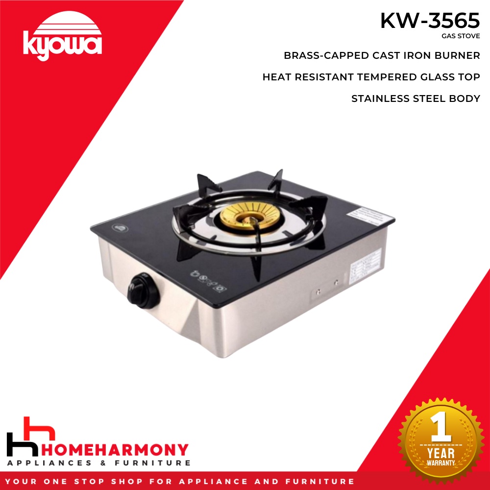 Kyowa KW3565 Single Burner Glass Top Gas Stove [HomeHarmony