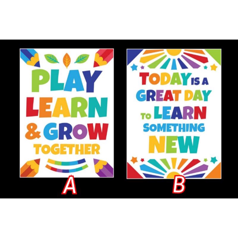 CLASSROOM AND KIDS WALL DECOR LAMINATED Shopee Philippines