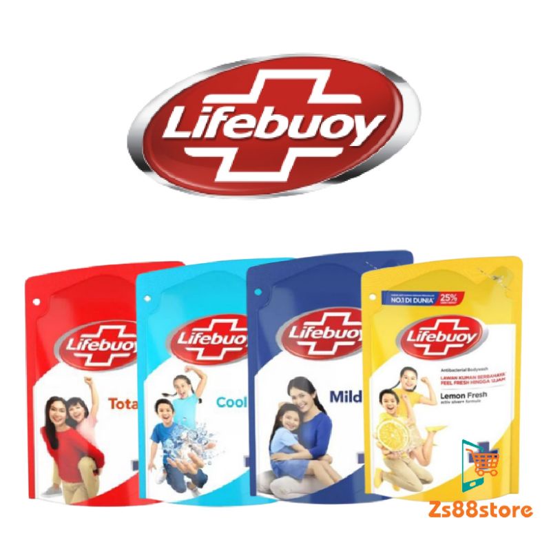 Lifebuoy Antibacterial Body Wash Refill All Variant 400ml Shopee