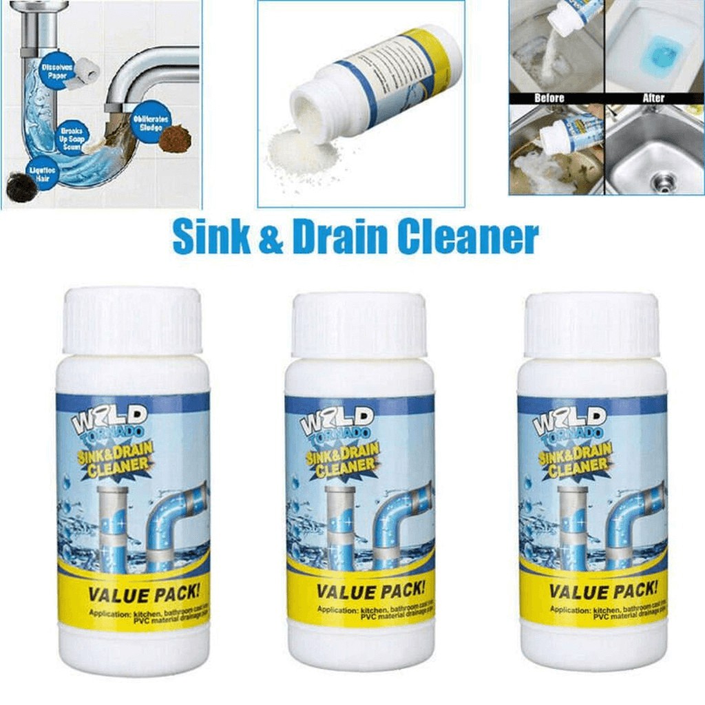 Original Wild Tornado/World Quick Pass Powerful Sink and Drain Cleaner