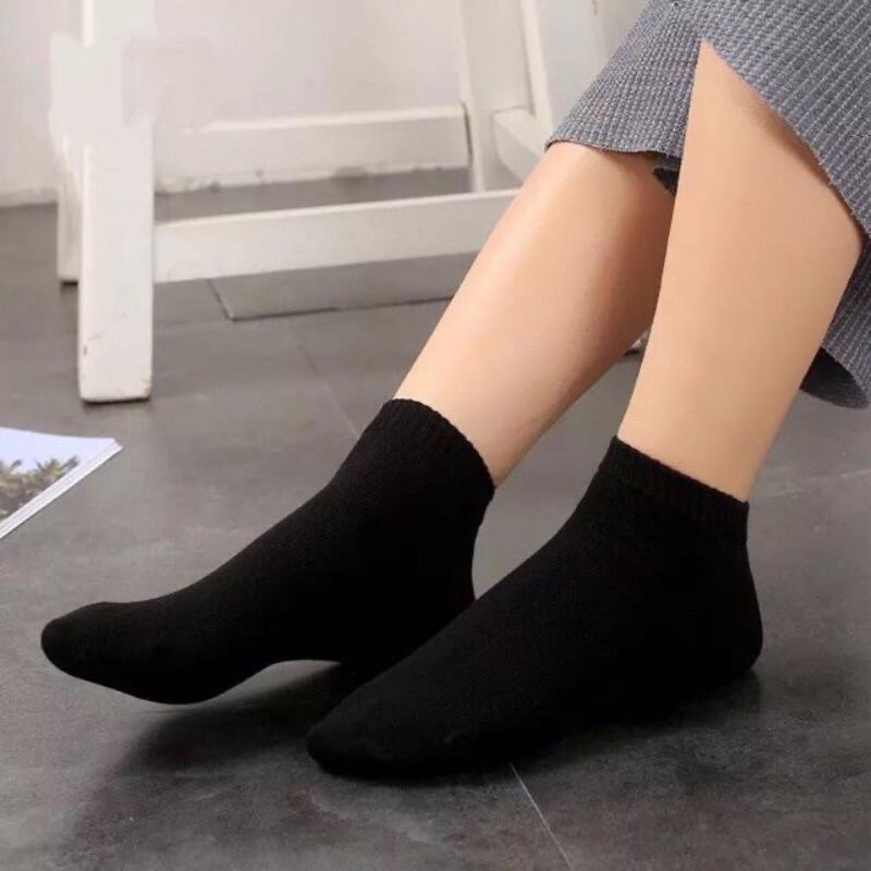 plain black socks(12pcs) Shopee Philippines